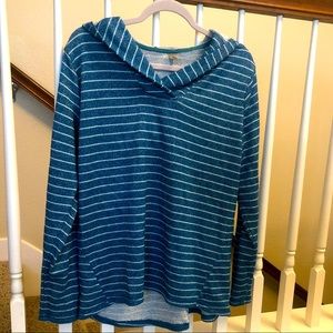 XXL sparkly terry cloth hooded top